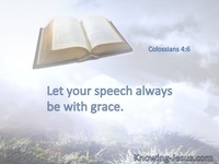 Colossians 4:6